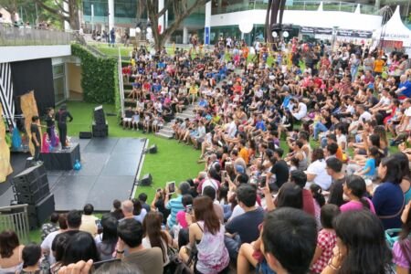 Night Festival Puppet Show night festival puppet show at SMU ampitheatre, Festival Village